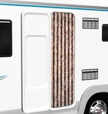 VidaXL Vliegengordijn 56x185 cm chenille beige en lichtbruin