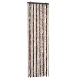 vidaXL Vliegengordijn 56x185 cm chenille beige en lichtbruin