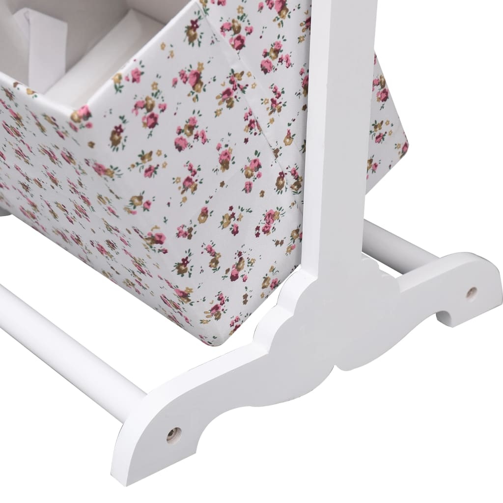 VidaXL Mandenrek 2-laags bloem 35x35x72 cm hout