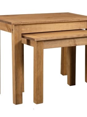 VidaXL 2-delige Tafeltjesset Panama Range massief grenenhout