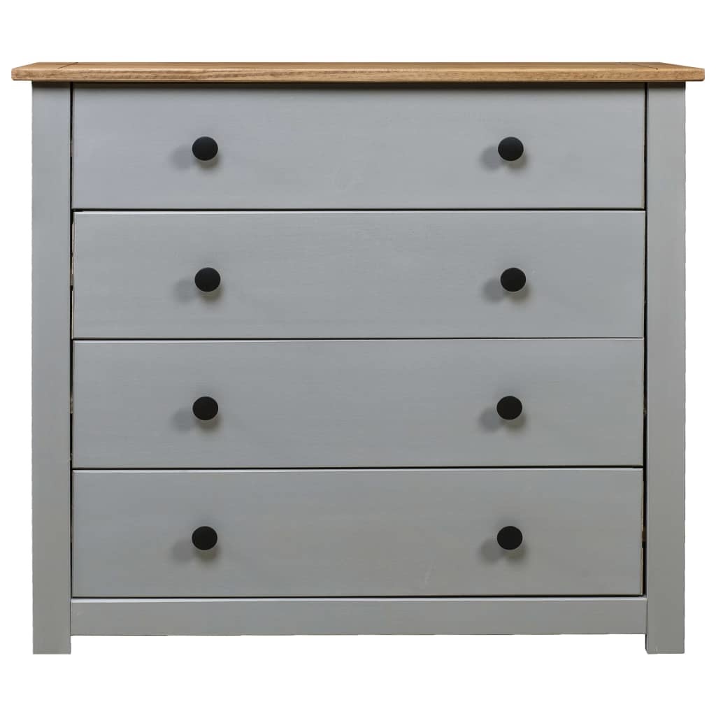 VidaXL Bijzetkast Panama Range 80x40x73 cm grenenhout grijs