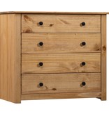 VidaXL Bijzetkast Panama Range 80x40x73 cm grenenhout