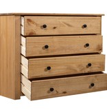 VidaXL Bijzetkast Panama Range 80x40x73 cm grenenhout
