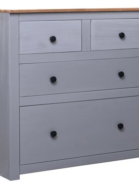 VidaXL Dressoir Panama Range 80x40x83 cm grenenhout grijs
