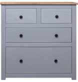 VidaXL Dressoir Panama Range 80x40x83 cm grenenhout grijs