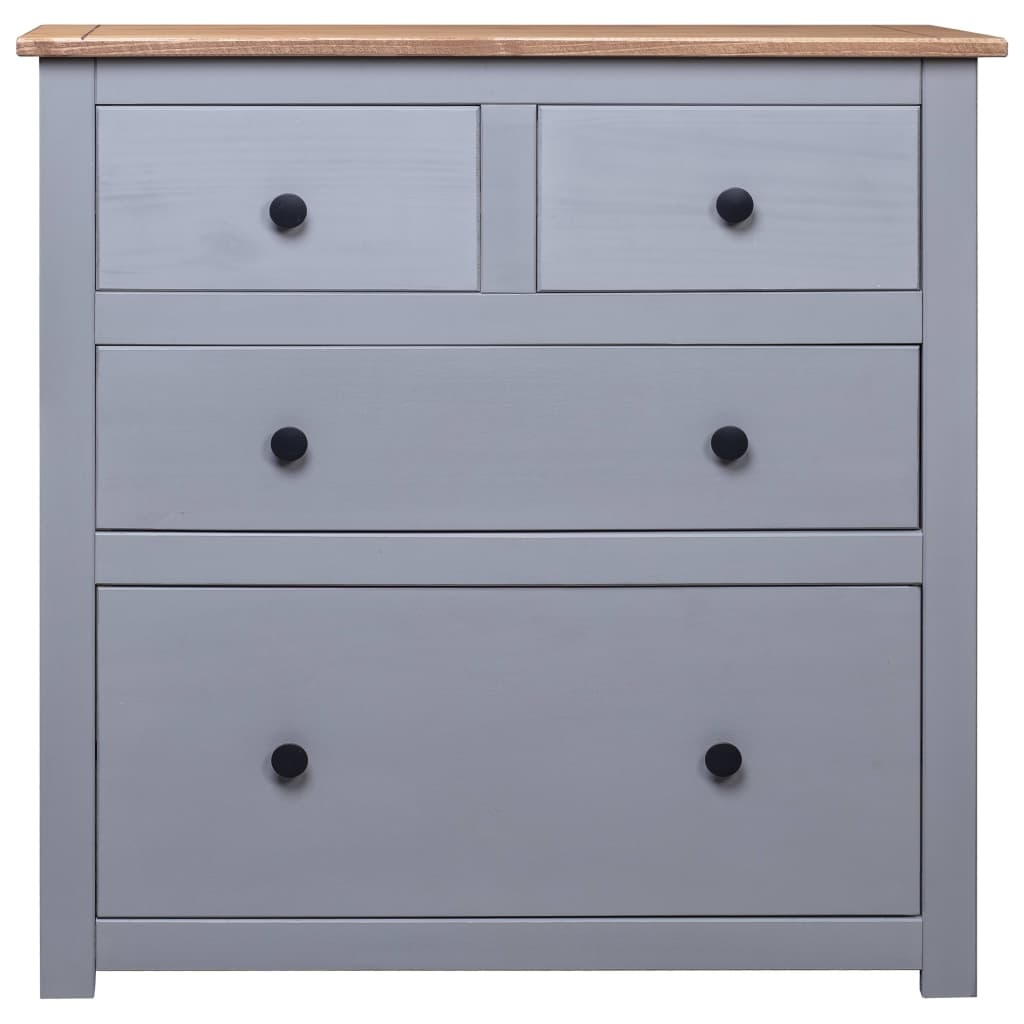 VidaXL Dressoir Panama Range 80x40x83 cm grenenhout grijs