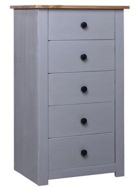 VidaXL Dressoir Panama Range 46x40x89 cm grenenhout grijs