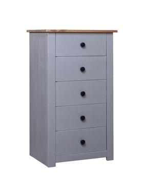 VidaXL Dressoir Panama Range 46x40x89 cm grenenhout grijs