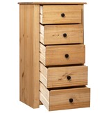 VidaXL Dressoir Panama Range 46x40x89 cm grenenhout