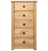 VidaXL Dressoir Panama Range 46x40x89 cm grenenhout