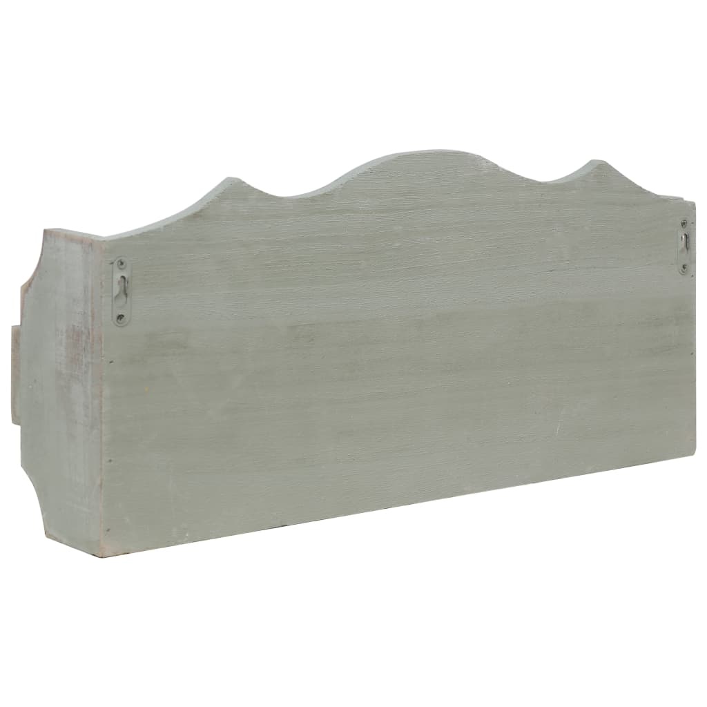 vidaXL Wandkapstok 50x10x23 cm hout groen