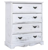 VidaXL Ladekast 60x30x75 cm hout wit