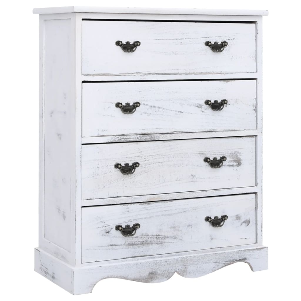 VidaXL Ladekast 60x30x75 cm hout wit