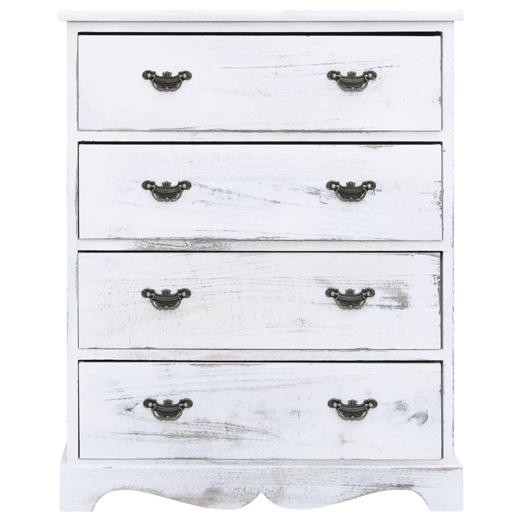 VidaXL Ladekast 60x30x75 cm hout wit