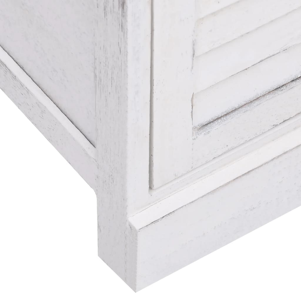 VidaXL Dressoir met 10 lades 113x30x79 cm hout wit