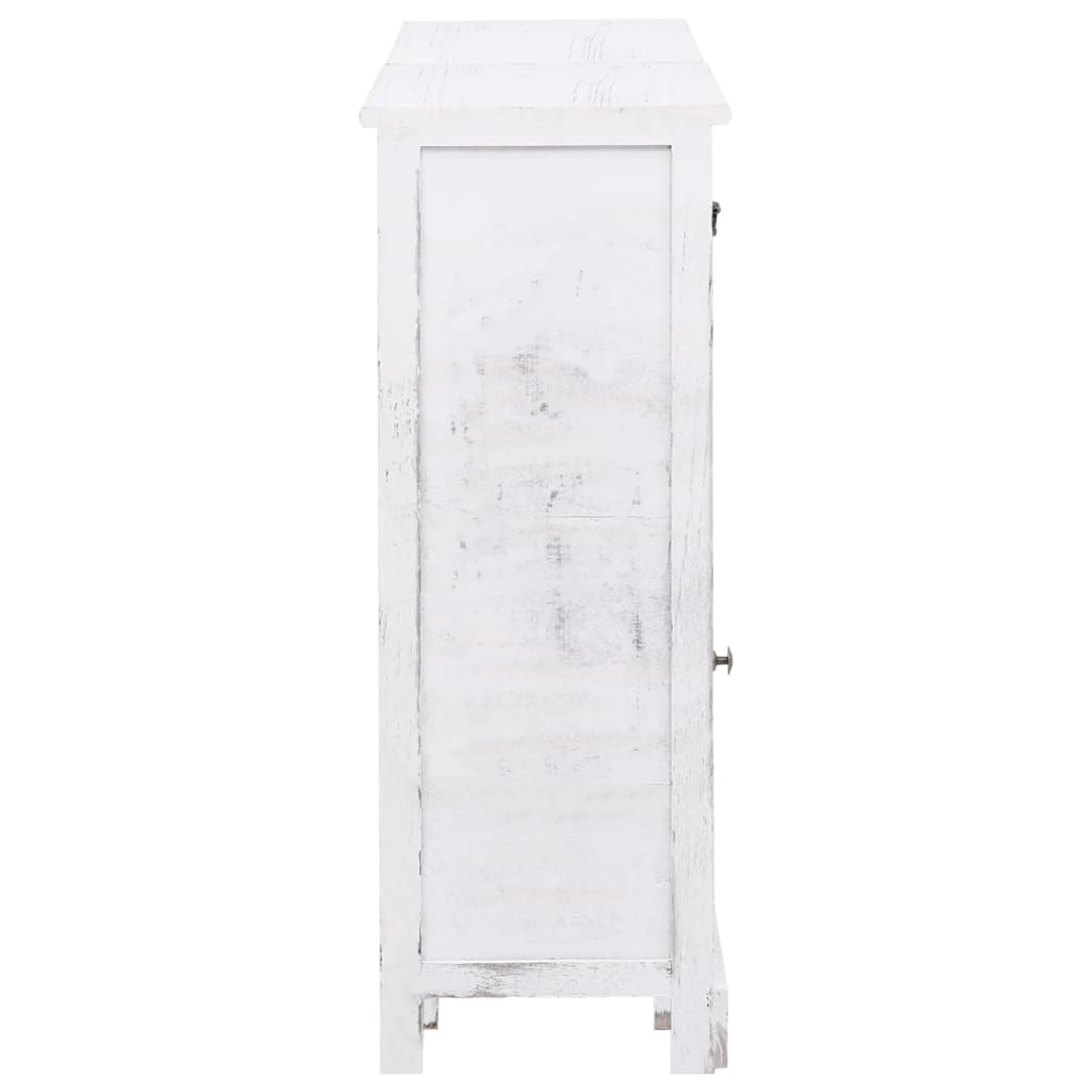 VidaXL Dressoir met 10 lades 113x30x79 cm hout wit