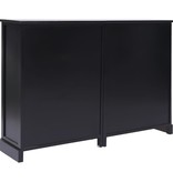 VidaXL Dressoir met 10 lades 113x30x79 cm hout zwart