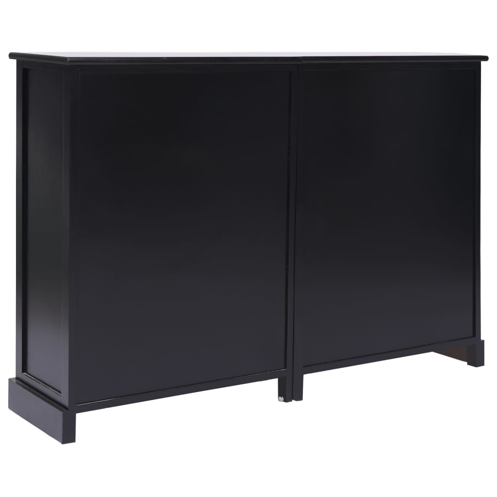 VidaXL Dressoir met 10 lades 113x30x79 cm hout zwart