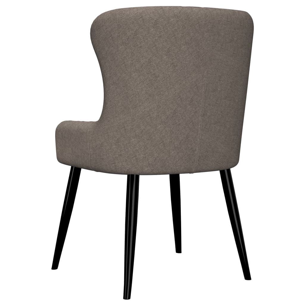 VidaXL Eetkamerstoelen 2 st stof taupe