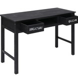 VidaXL Wandtafel 110x45x76 cm hout zwart