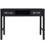 VidaXL Wandtafel 110x45x76 cm hout zwart