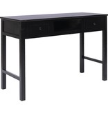 VidaXL Schrijftafel 110x45x76 cm hout zwart