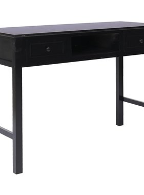 VidaXL Schrijftafel 110x45x76 cm hout zwart