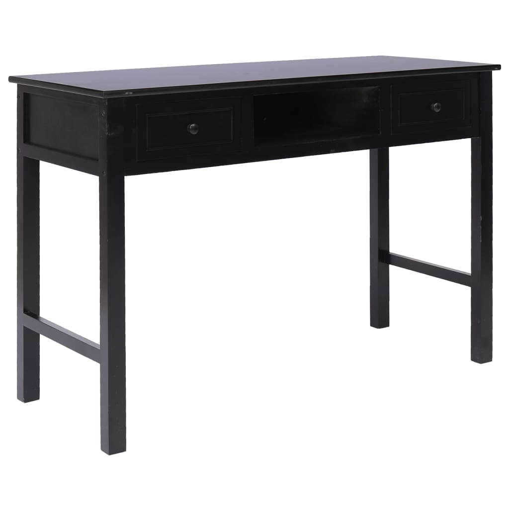 VidaXL Schrijftafel 110x45x76 cm hout zwart