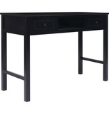 VidaXL Schrijftafel 110x45x76 cm hout zwart