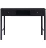 VidaXL Schrijftafel 110x45x76 cm hout zwart