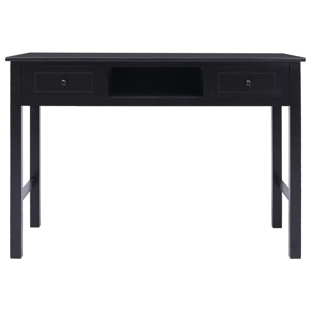 VidaXL Schrijftafel 110x45x76 cm hout zwart