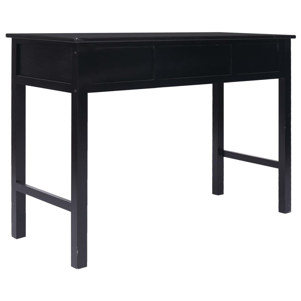 VidaXL Schrijftafel 110x45x76 cm hout zwart