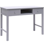VidaXL Schrijftafel 110x45x76 cm hout grijs