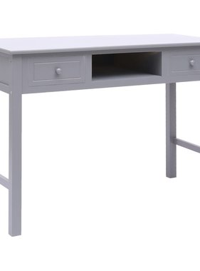 VidaXL Schrijftafel 110x45x76 cm hout grijs