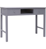 VidaXL Schrijftafel 110x45x76 cm hout grijs