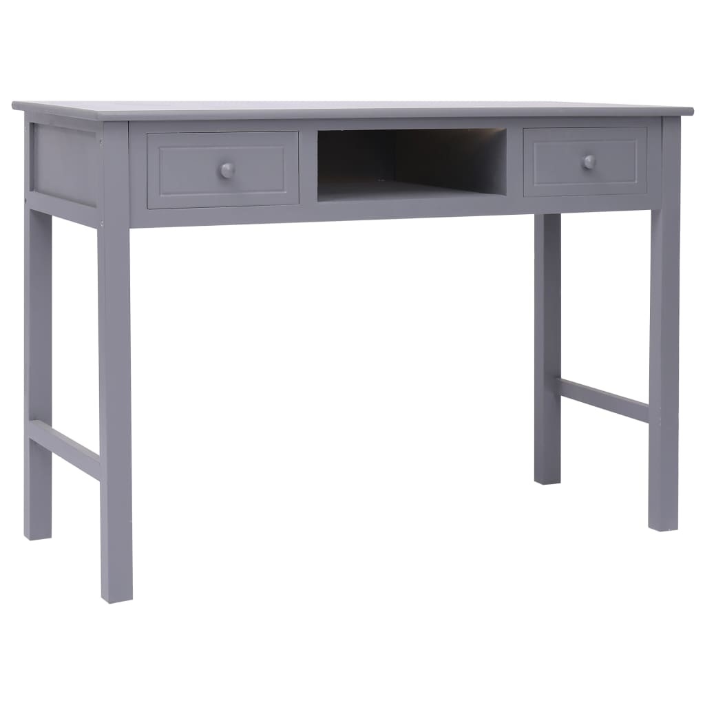 VidaXL Schrijftafel 110x45x76 cm hout grijs