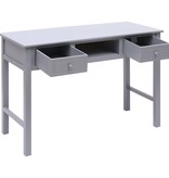 VidaXL Schrijftafel 110x45x76 cm hout grijs