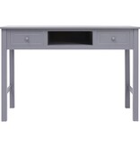 VidaXL Schrijftafel 110x45x76 cm hout grijs