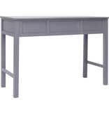 VidaXL Schrijftafel 110x45x76 cm hout grijs
