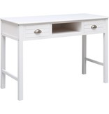 VidaXL Schrijftafel 110x45x76 cm hout wit