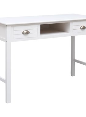 VidaXL Schrijftafel 110x45x76 cm hout wit