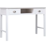 VidaXL Schrijftafel 110x45x76 cm hout wit