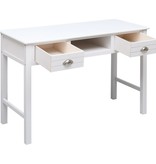 VidaXL Schrijftafel 110x45x76 cm hout wit