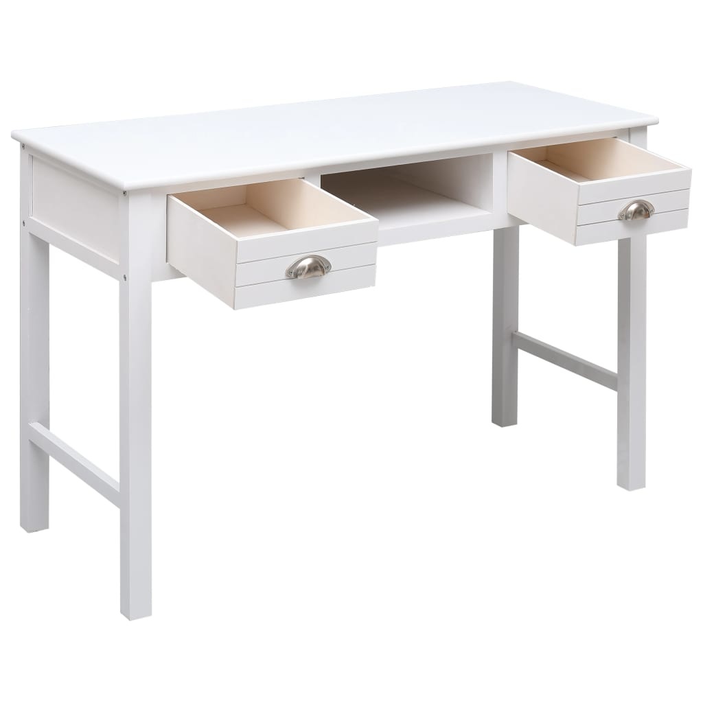VidaXL Schrijftafel 110x45x76 cm hout wit