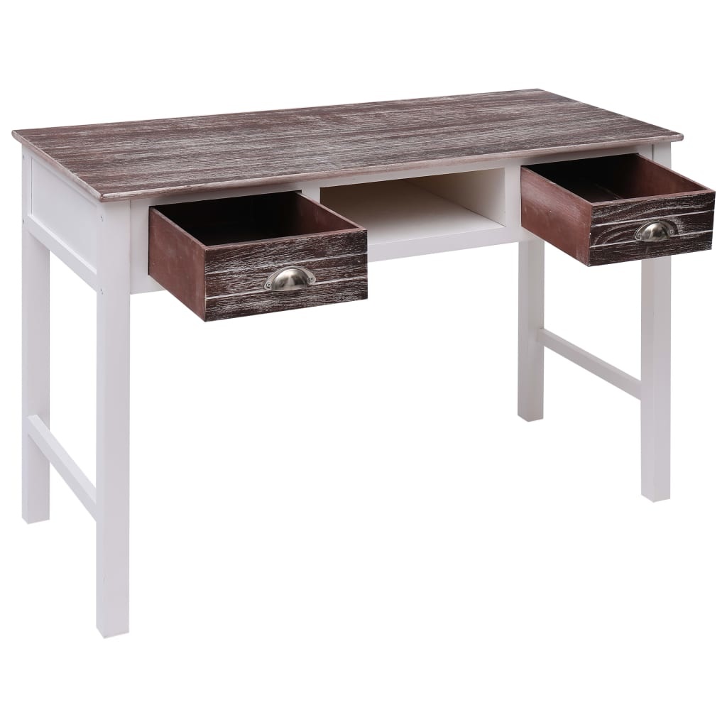 VidaXL Schrijftafel 110x45x76 cm hout bruin