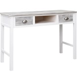 VidaXL Schrijftafel 110x45x76 cm hout grijs