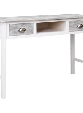 VidaXL Schrijftafel 110x45x76 cm hout grijs