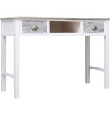 VidaXL Schrijftafel 110x45x76 cm hout grijs