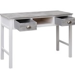 VidaXL Schrijftafel 110x45x76 cm hout grijs