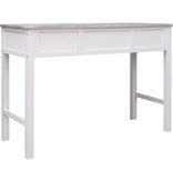 VidaXL Schrijftafel 110x45x76 cm hout grijs